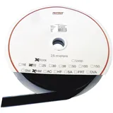FASTECH® Klettband zum Aufkleben Hotmelt Haftteil (L x B) 25000mm x 20mm Schwarz 25m