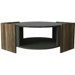 Couchtisch Marbel Walnuss Marmor Optik