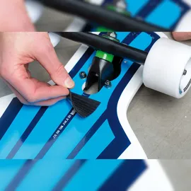 Paulmann Function Mobil Stripe 2x80cm Blau 2,4W 9V 6LR61 Weiß Metall/Kunststoff