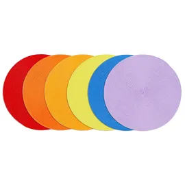 Excelsa Set mit 6 Tischsets Round In Kunststoff D36 Bunt