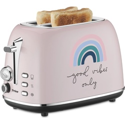 Trisa Toaster Good Vibes, Toaster, Rosa