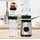 Alpina Smoothie Maker Mixer - Smoothie Mixer 300W - Inkl. Smoothie Becher 300ml und 600ml - 2 Geschwindigkeiten und Pulsierende Funktion - Edelstahl - Silber/Schwarz