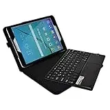 SonnyGoldTech MQ für Galaxy Tab S2 9.7 - Bluetooth Tastatur Tasche mit Touchpad Samsung Galaxy Tab S2 LTE SM-T815 SM-T819 | Hülle mit Tastatur für Tab S2 WiFi SM-T810, SM-T813 | Layout Deutsch QWERTZ