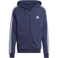 Adidas Herren Essentials Fleece 3-Stripes Full-Zip Hoodie, Legend Ink, L