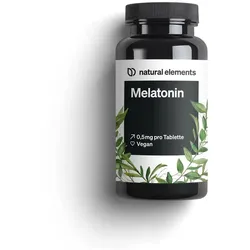 Melatonin – 365 Tabletten – 0,5mg Melatonin pro Tablette – hochdosiert – Ohne unerwünschte Zusätze – Laborgeprüft – Alternative zu Melatonin Einschlafspray - 100% vegan 365 St