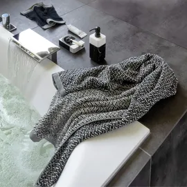 Möve Brooklyn Fischgrat Handtuch 50 x 100 cm nature/cashmere