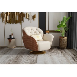 JVmoebel Chesterfield-Sessel, Sessel Fernsehsessel Design Polstersessel Armlehnsessel Relaxsessel weiß