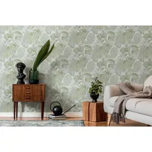 A.S. Création Famous Garden Vliestapete 10,05 m x 0,53 m 1 St Grau/Grün/Weiß/Gold 393554