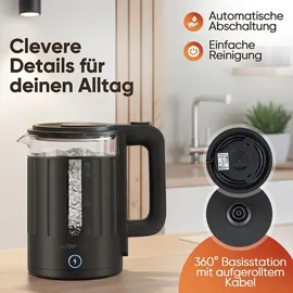 Clatronic WK 3837 1,7 l Schwarz