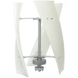 Vertikale Windturbine, 100W Vertical Wind Turbine Generator, Windkraftanlage Vertikale Windgenerator, 3-Blatt Vertikale Windkraft für Decks, Wohnwagen, Boote, Weiß (12, Volt)