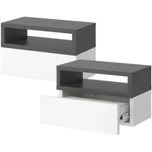 Vicco Nachtschrank Urbano 45 x 25,3 x 28 cm Weiß/Anthrazit