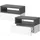 Vicco Nachtschrank Urbano 45 x 25,3 x 28 cm Weiß/Anthrazit