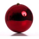 MARELIDA Christbaumkugel Weihnachtskugel bruchfest 20cm glänzend rot
