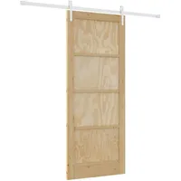 vidaXL Schiebetür Sonstiges ORKDAL Natur und Weiß 83 x 202 cm