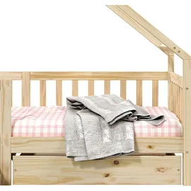 Idimex Hausbett ALVA 90 x 200 cm Kiefer massiv lackiert beige