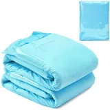 LittleForBig 6500 ml Verstellbare Klebestreifen Erwachsenen Windeln 2 Stück - ABDry Ultra Saugfähige Windeln Blau (L)
