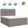 vidaXL Boxspringbett 180 x 200 cm Taupe