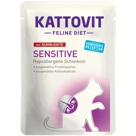 Kattovit Sensitive Huhn und Ente 24 x 85 g