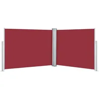 VidaXL Ausziehbare Seitenmarkise 1,4 x 10 m rot