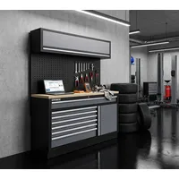 feistos Werkstattschrank Holz/Metall/Stahl Anthrazit 155 kg
