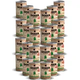 24 x 800g Hundefutter Dozer Huhn Premium Nassfutter getreidefrei Dosen