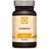 Kala Health Vitamin D 3.000 IU, Vitamin - D3 - Nahrungsergänzungsmittel mit maximaler Stärke, 180 kleine Kapseln zum leichten Schlucken 1 Kapsel pro zwei Tage