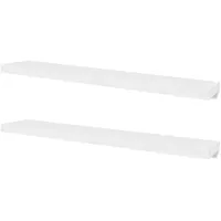 vidaXL Wandregal 4 Stk. 20 x 3,8 x 120 cm Weiß
