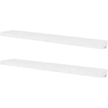 vidaXL Wandregal 4 Stk. 20 x 3,8 x 120 cm Weiß