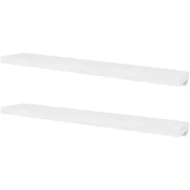 vidaXL Wandregal 4 Stk. 20 x 3,8 x 120 cm Weiß