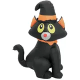 Europalms Halloween Aufblasbare Figur Katze, 122cm