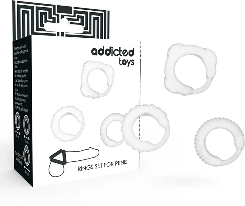 ADDICTED TOYS - C-RING-SET KLAR