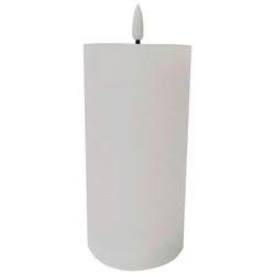 Kerze mit LED Mandy in Weiß