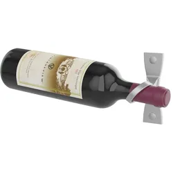 VintageView Helix Simple Wandhalterung für eine linke Flasche mit grauem Wein