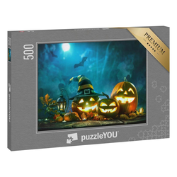 puzzleYOU Puzzle Halloween-Kürbisse: Happy Halloween!, 500 Puzzleteile, puzzleYOU-Kollektionen Festtage
