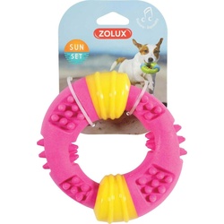 Zolux Toy TPR SUNSET Ring 15 cm, rosa Farbe (Beschäftigungsspielzeug), Hundespielzeug
