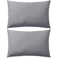 vidaXL Gartenkissen 60 x 40 cm grau 2 St.