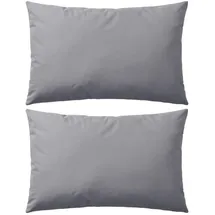 vidaXL Gartenkissen 60 x 40 cm grau 2 St.
