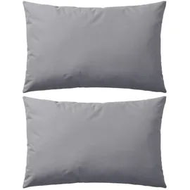 vidaXL Gartenkissen 60 x 40 cm grau 2 St.