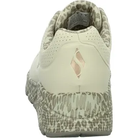 SKECHERS Uno- Safari Time Natural/Off White/Leopard Trim 39