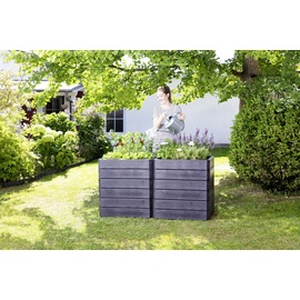 GARANTIA Ergo Quadro L 80 x 80 x 25 cm grau