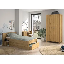 Gami Stauraumbett GAMI 123 x 80 x 207 cm Eiche braun