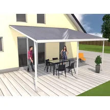 Gutta Terrassenüberdachung 546 x 406 cm weiß Typ F