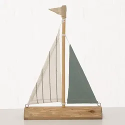 Dekoaufsteller Robinson grün 20cm