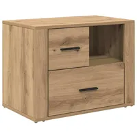 VidaXL Nachttisch Eiche handwerklich 60 x 36 x 45