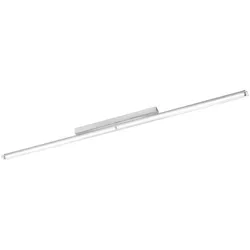 LED-Wandleuchte, chrom, warmweiße Lichtfarbe, spritzwassergeschützt, modern