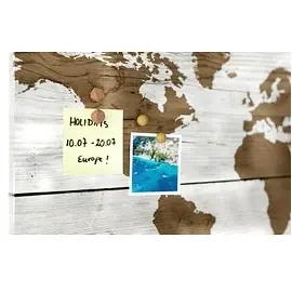 ALLboards Magnettafel 90,0 x 60,0 cm Weltkarte