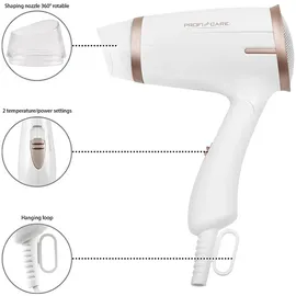 ProfiCare PC-HT 3009 weiß/champagner