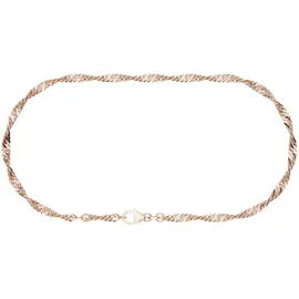 FIRETTI Fußkette FIRETTI "Schmuck Geschenk Silber 925 Körperschmuck Gold o. Rosè Singapurkette", rosa (roségoldfarben), Fußketten, Damen, Silber 925 (Sterlingsilber), Made in Germany