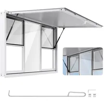 Vevor Imbissfenster (1524 x 915 mm Einbaumaß) schwenkbar, Imbissanhänger-Servierfenster mit 85°-Öffnungswinkel & 6 Schiebefenstern, Konzessionsfenster für Konzessionsstände Imbisswagen