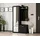 ax living Magnola Garderobenschrank 100 x 180,5 x 35 schwarz